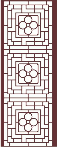 Privacy Partition Window Jali Round For Laser Cut Free Vector File