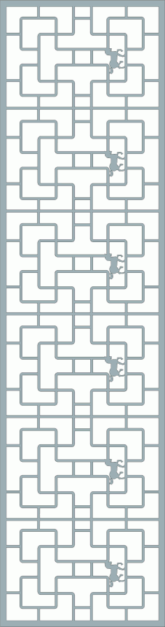 Privacy Partition Window Lattice Panel For Laser Cut Free Vector File