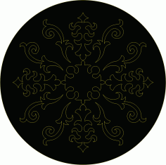 Privacy Partition Window Lattice Round Seamless Design For Laser Cut Free Vector File