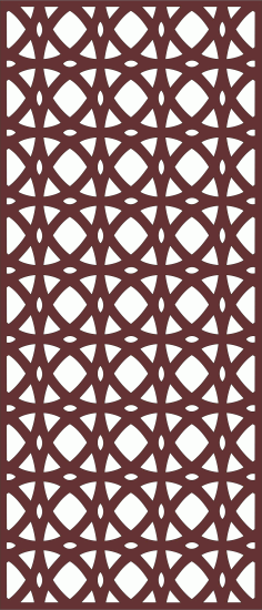 Privacy Screen Separator Indoor Outdoor Seamless Design For Laser Cutting Free DXF File