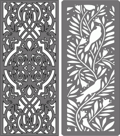Privacy Screen Separator Indoor Outdoor Set For Laser Cutting Free DXF File