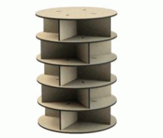 Product Display Shelves Round For Laser Cut Cnc Free DXF File