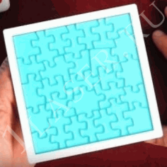 Puzzle 5 Corners Layout For Laser Cut Free Vector File