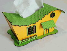Puzzle Wood Tissue Box Free DXF File