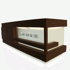 Reception Desk For Laser Cut Free DXF File