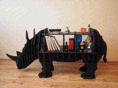 Rhino Shelf Plan 8mm For Laser Cutting Free Vector File