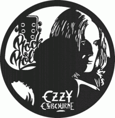 Rock Roll Clock Free Vector File
