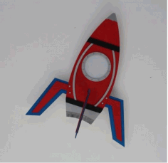 Rocket Ceiling Lamp Free DXF File