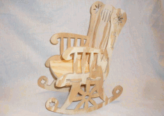 Rocking Chair Cnc Project 1-8 Inch Bit Free DXF File