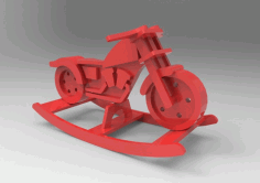 Rocking Chair Motorbike Cdr Drawing For Laser Cut Free Vector File