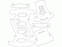 Rocking Chair s6 Free DXF File