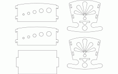 Rocking Crib Free DXF File