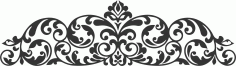 Room Divider Decoration Border Design Free DXF File