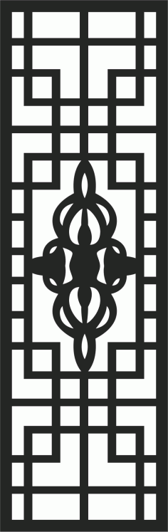 Room Divider Seamless Floral Floral Lattice Stencil Design For Laser Cut Free Vector File