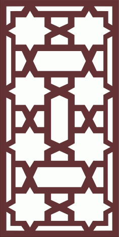 Room Divider Seamless Floral Jali For Laser Cutting Free DXF File
