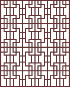 Room Divider Seamless Floral Jali Panel For Laser Cutting Free DXF File