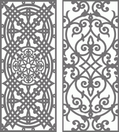 Room Divider Seamless Floral Lattice For Laser Cut Free Vector File