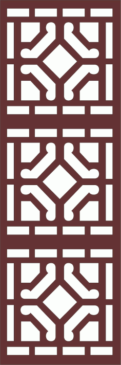 Room Divider Seamless Grill Design For Laser Cut Free Vector File