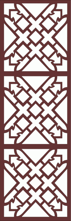 Room Divider Seamless Grill Panel For Laser Cut Free Vector File