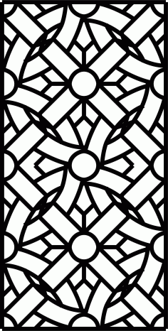 Room Divider Seamless Lattice Free DXF File