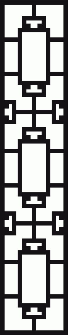 Room Divider Seamless Separator Screen Art For Laser Cutting Free DXF File