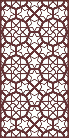 Room Divider Seamless Separator Screen Panel For Laser Cutiing Free Vector File