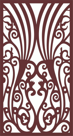Room Partition Peacocks Shaped For Laser Cutting Free DXF File