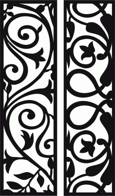 Room Screen Separator Seamless Pattern For Laser Cut Free Vector File