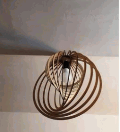 Round Lamp For Laser Cut Cnc Free Vector File