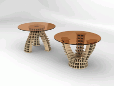 Round Table Design Free DXF File