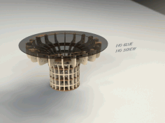 Round Table Free DXF File