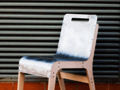 S Chair Steel Plate For Laser Cut Free DXF File
