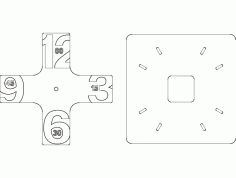 Saat Clock Free DXF File