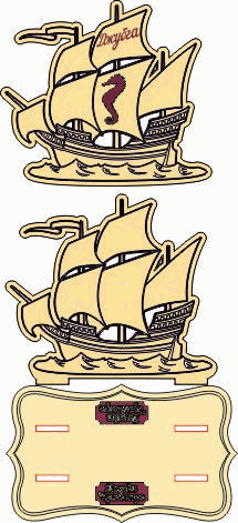Sailing Pirate Ship For Laser Cut Free Vector File
