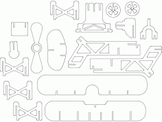 Samolot Free DXF File
