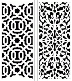 Sample Baffle Between Living Room And Dining Room For Laser Cut Cnc Free Vector File