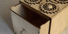 Sample Laser Cut Box 2 Template Free Vector File