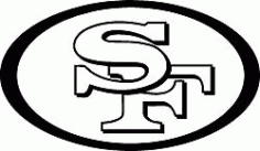 San Francisco 49ers Sf 49 Logo Free DXF File