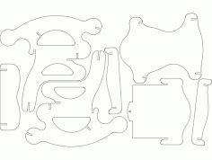 Sandalye 2 (rocking Chair) Free DXF File