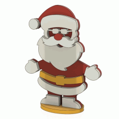 Santa Claus 3d Model Laser Cut Free Vector File