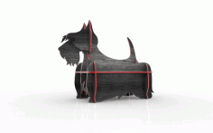 Scottish Terrier Mini Shelf Free DXF File