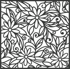 Screen Panel Patterns Seamless 10 Free DXF File