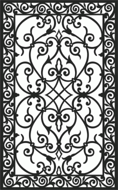 Screen Panel Patterns Seamless 100 Free DXF File