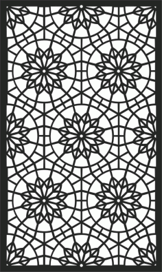 Screen Panel Patterns Seamless 15 Free DXF File