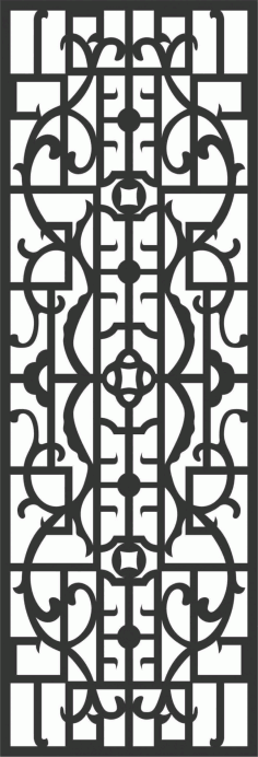 Screen Panel Patterns Seamless 20 Free DXF File