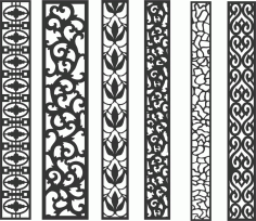 Screen Panel Patterns Seamless 38 Free DXF File