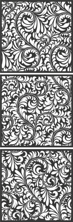 Screen Panel Patterns Seamless 4 Free DXF File
