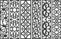 Screen Panel Patterns Seamless 65 Free DXF File