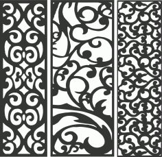 Screen Panel Patterns Seamless 68 Free DXF File