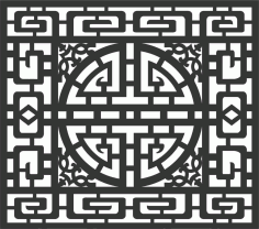Screen Panel Patterns Seamless 7 Free DXF File